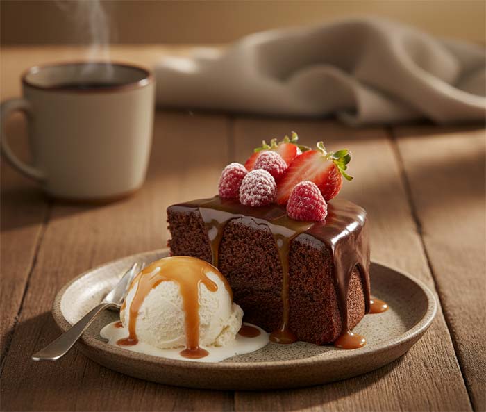 سر کیک شکلاتی 