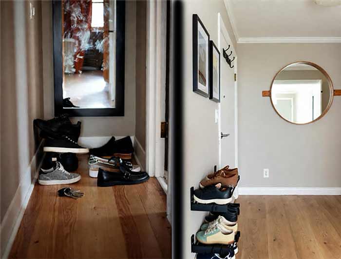 خانه تمرتب راهرو قبل و بعد